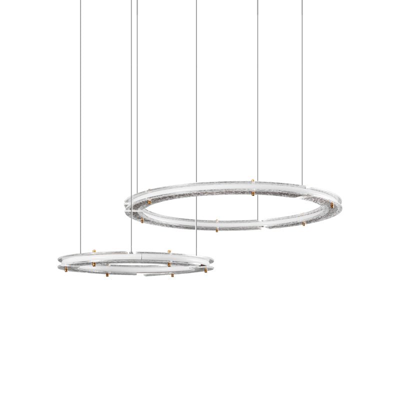 Lunara Dual-Ring Crystal Chandelier