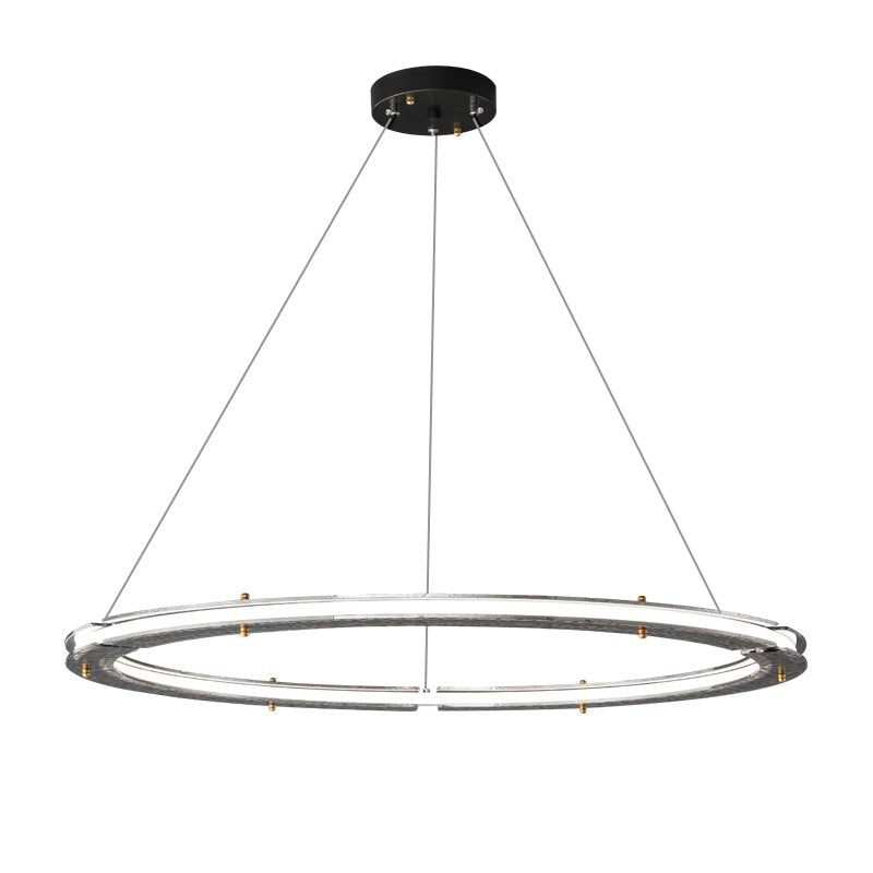 Lunara Dual-Ring Crystal Chandelier