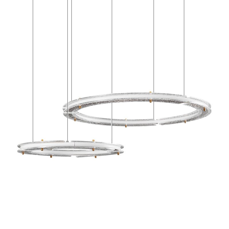 Lunara Dual-Ring Crystal Chandelier