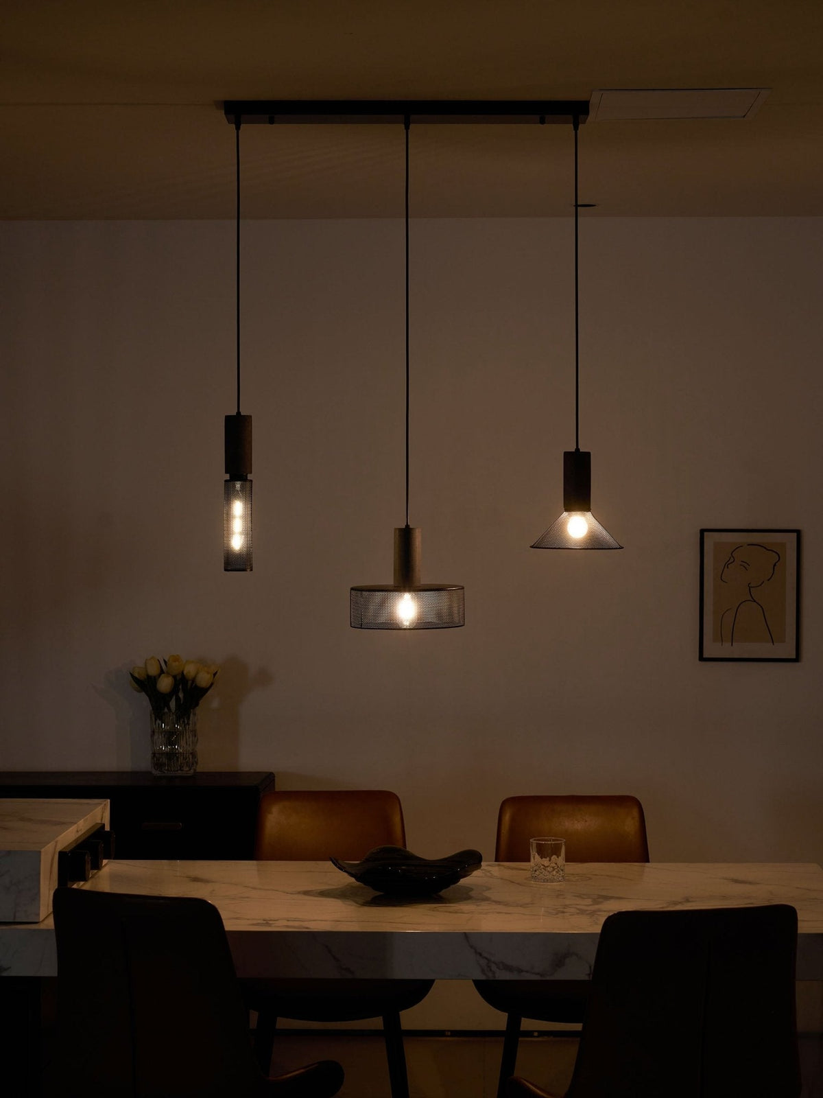 Bellwick Cement Mesh Pendant Light