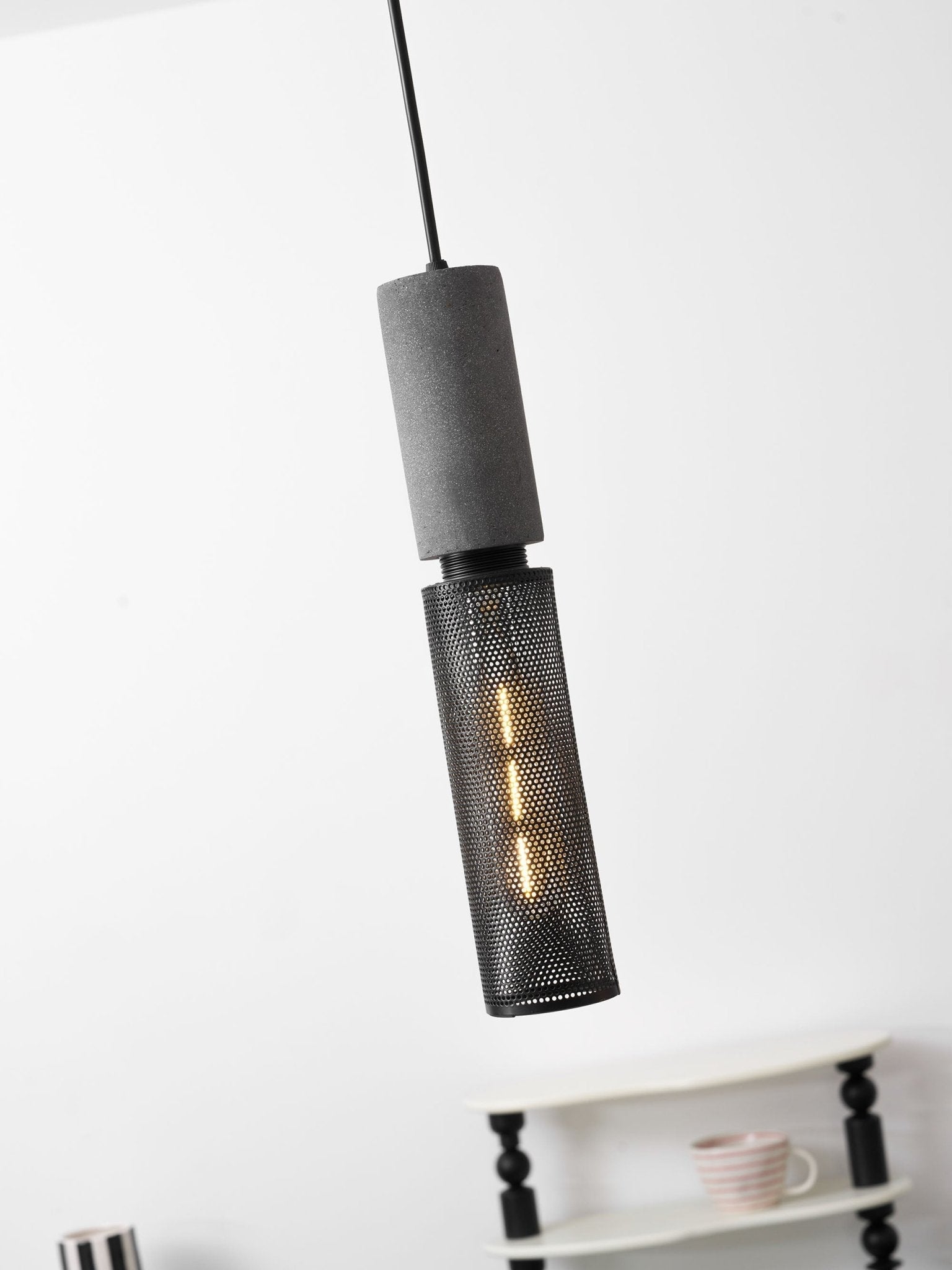 Bellwick Cement Mesh Pendant Light