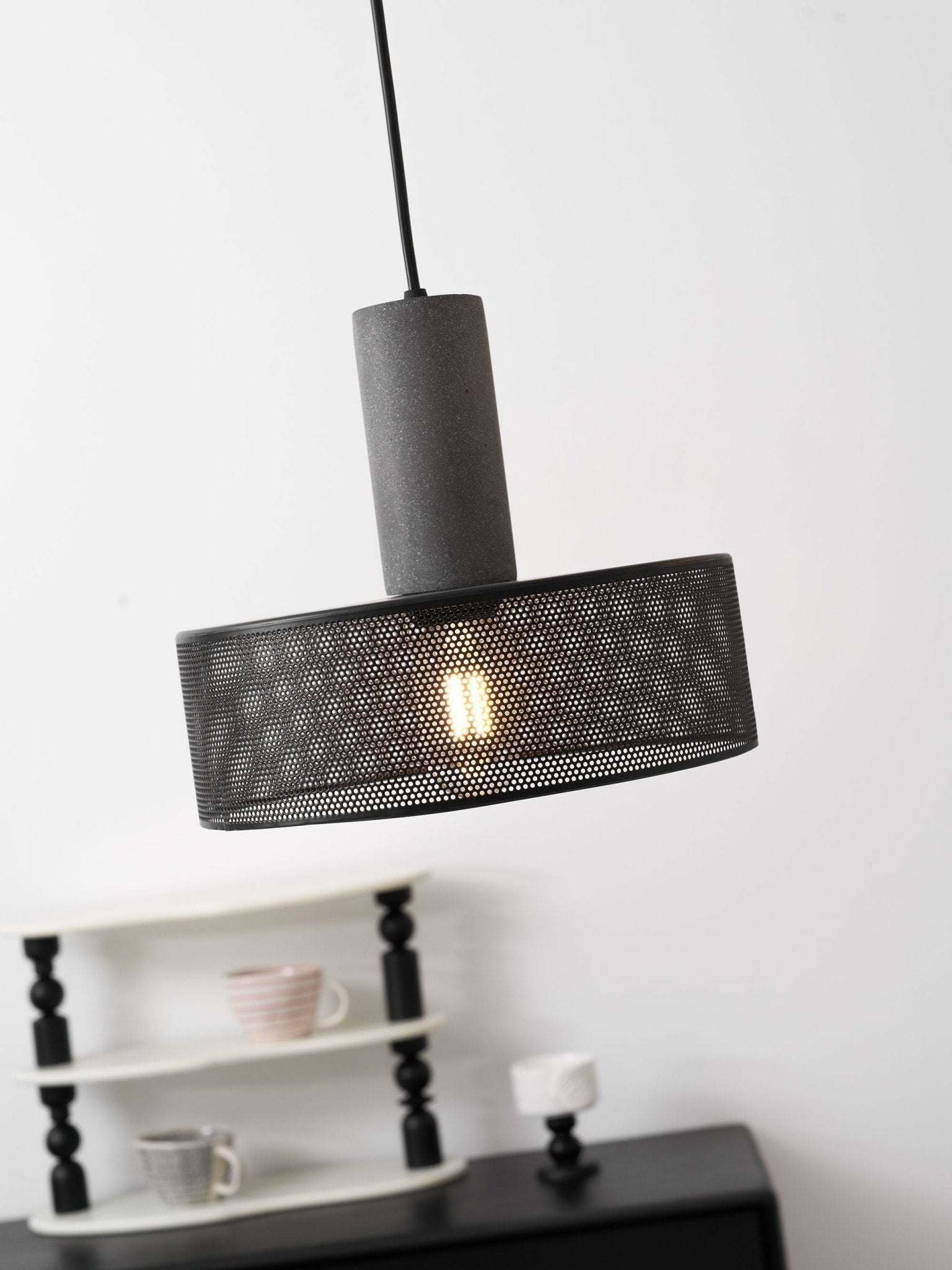 Bellwick Cement Mesh Pendant Light