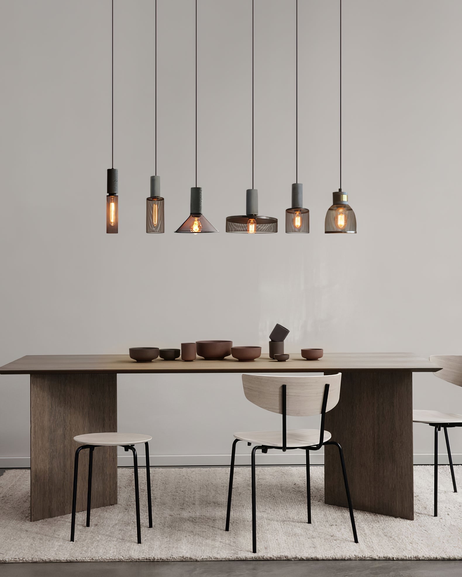 Bellwick Cement Mesh Pendant Light