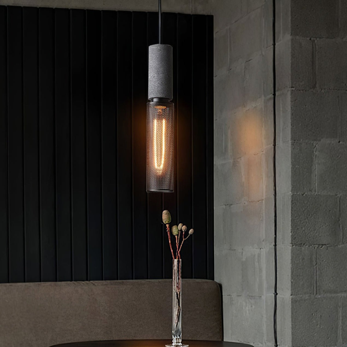 Bellwick Cement Mesh Pendant Light