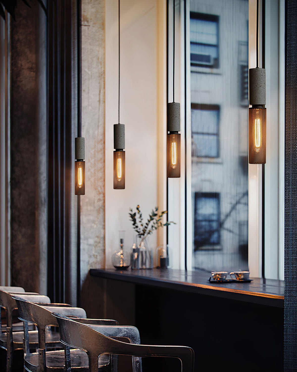 Bellwick Cement Mesh Pendant Light