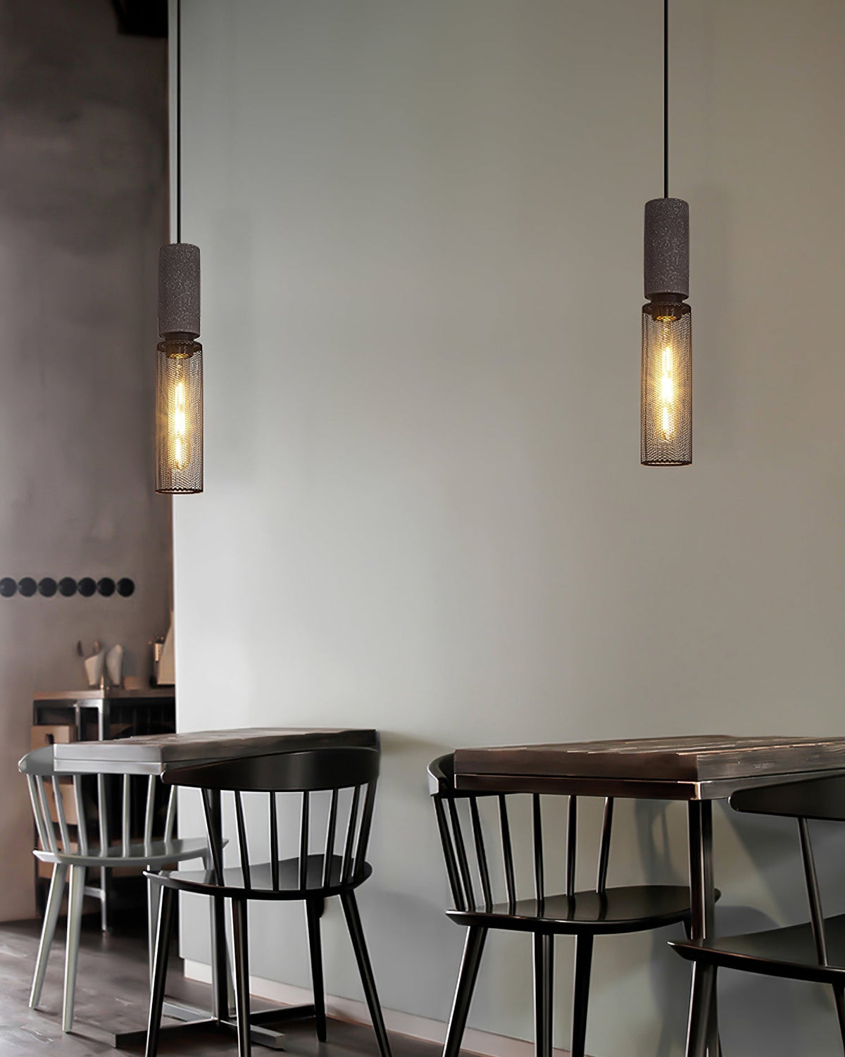 Bellwick Cement Mesh Pendant Light