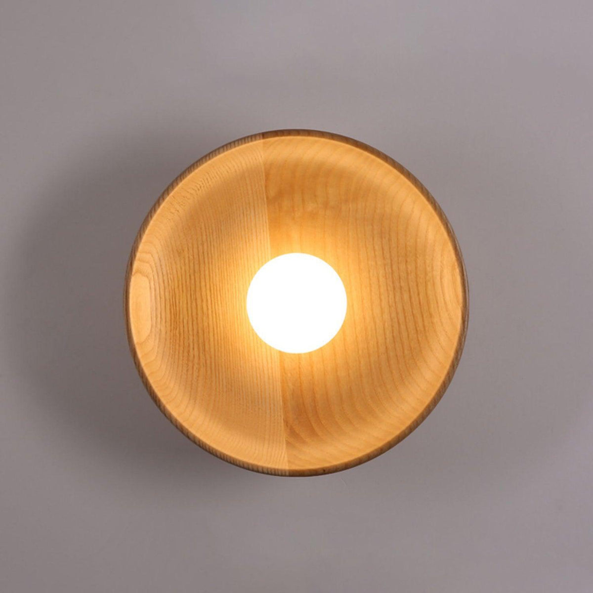 Sirixa Modern Minimalist Glass Wood Wall Lamp