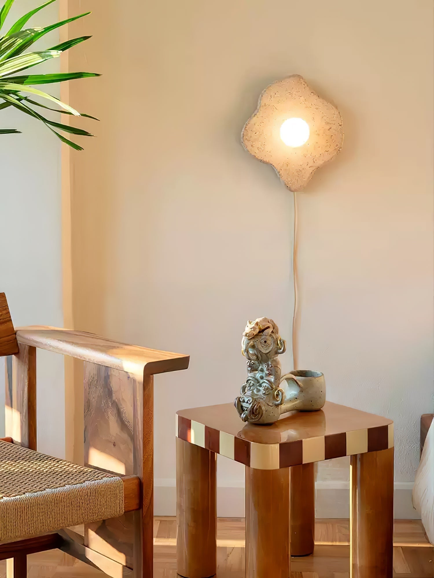 Bloom Rustic Marble Wall Lamp