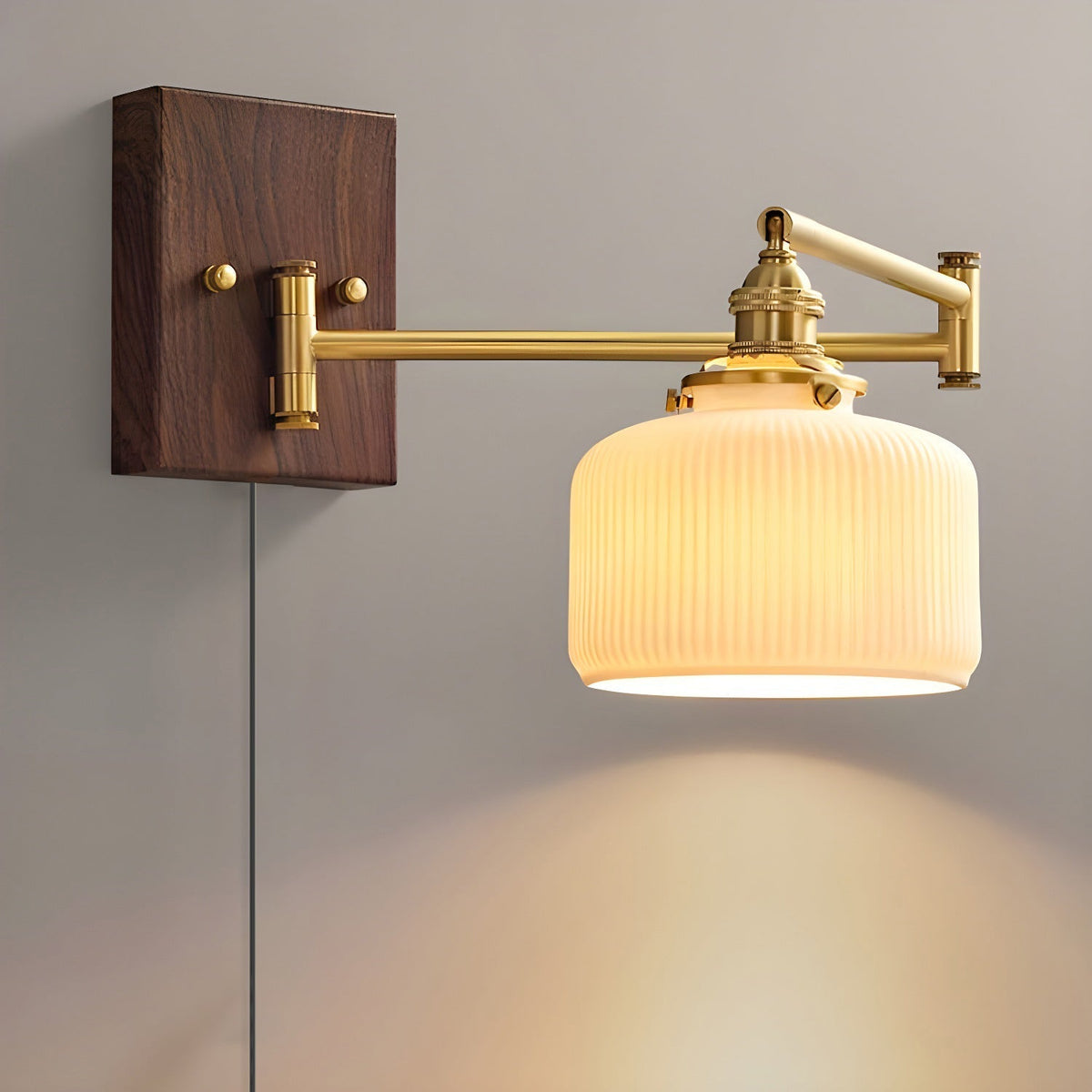 Ceramic Geometry Plug-in Wall Lamp