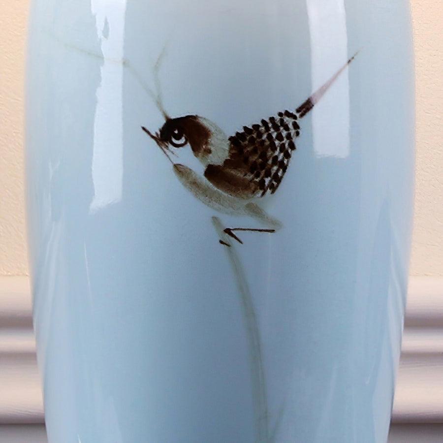 Sparrow Oriental Ceramic Desk Lamp