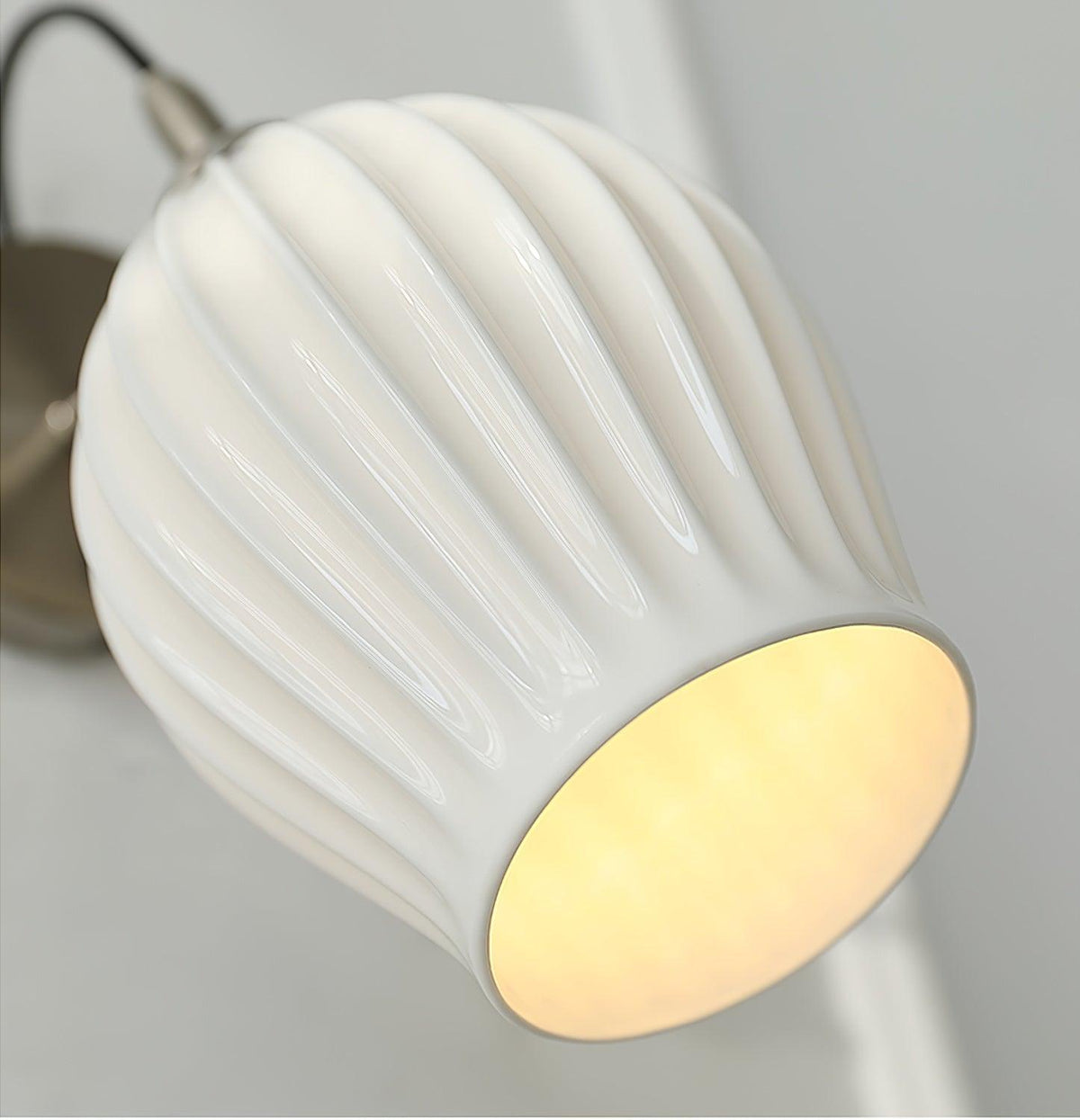 Zotalisra Modern Minimalist Ribbed Ceramic Wall light