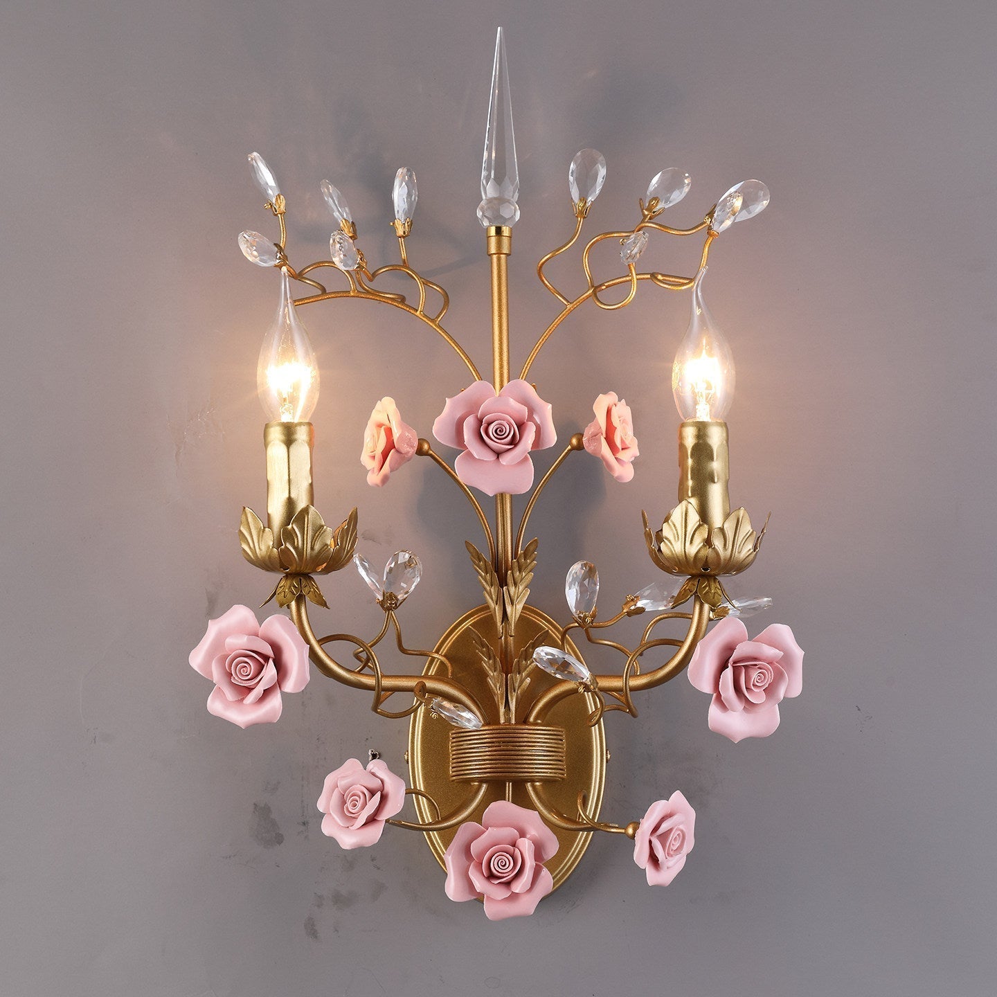 Roselyn Ceramic Vine Sconce