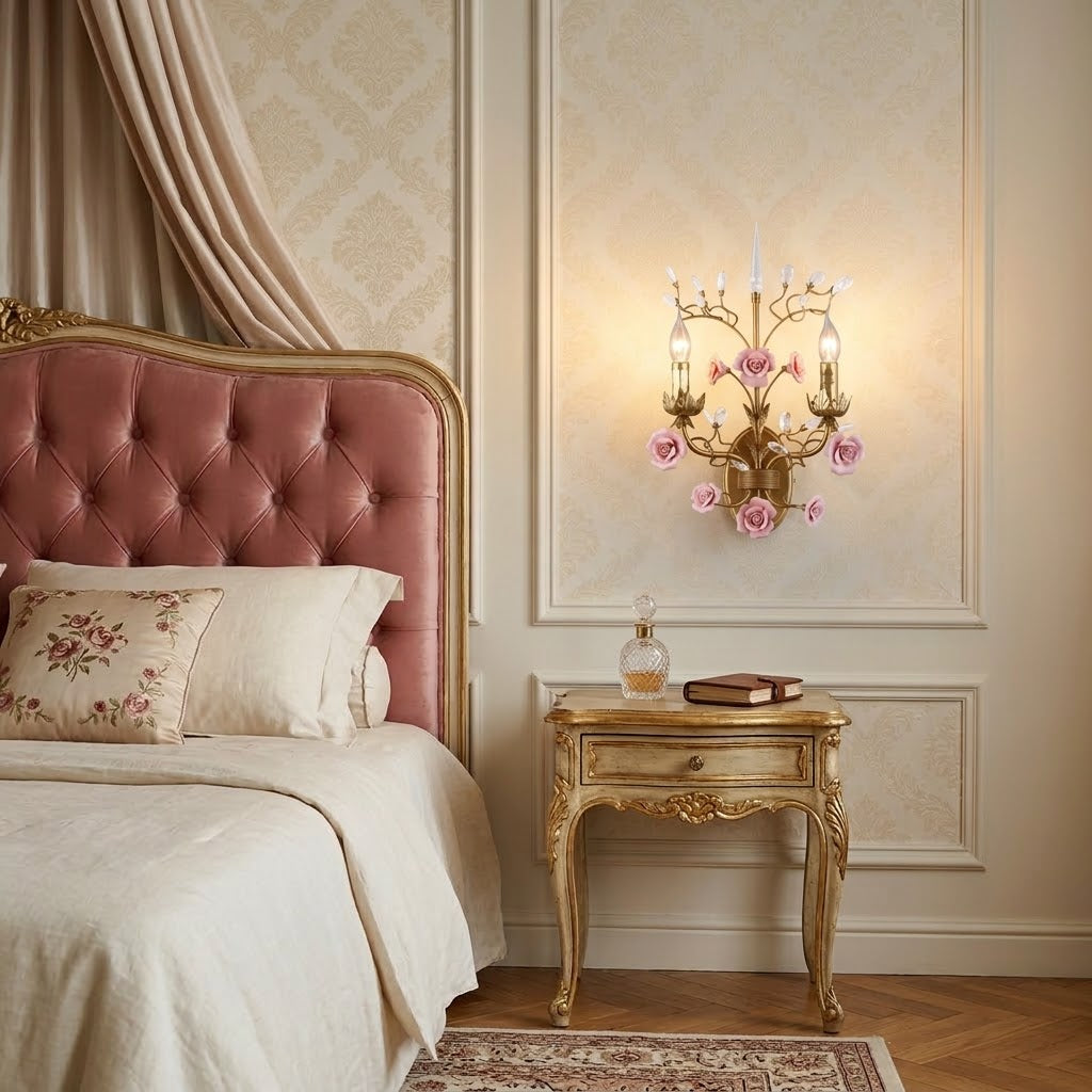 Roselyn Ceramic Vine Sconce