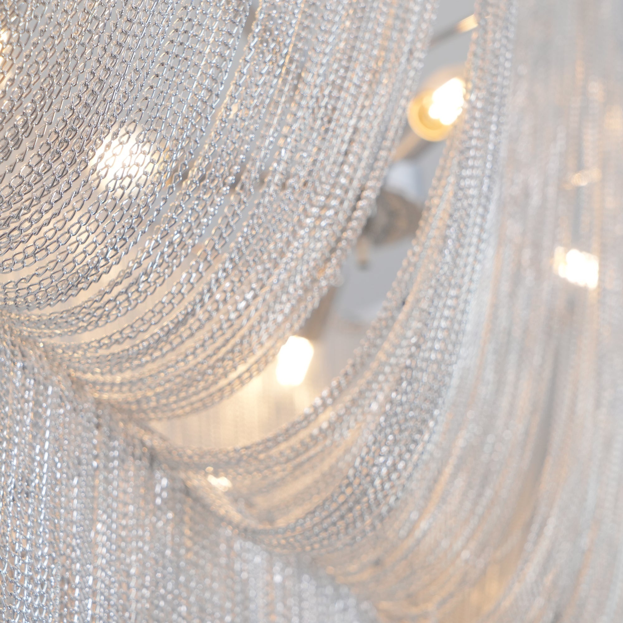 Ardelella Chandelier Aluminum Chains Shimmering Nickel