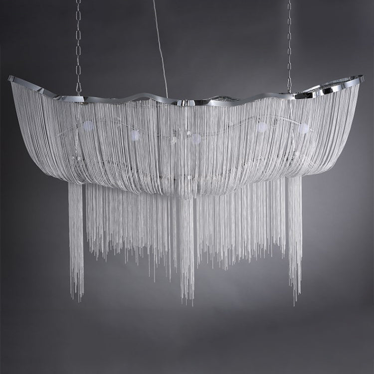 Ardelella Chandelier Aluminum Chains Shimmering Nickel