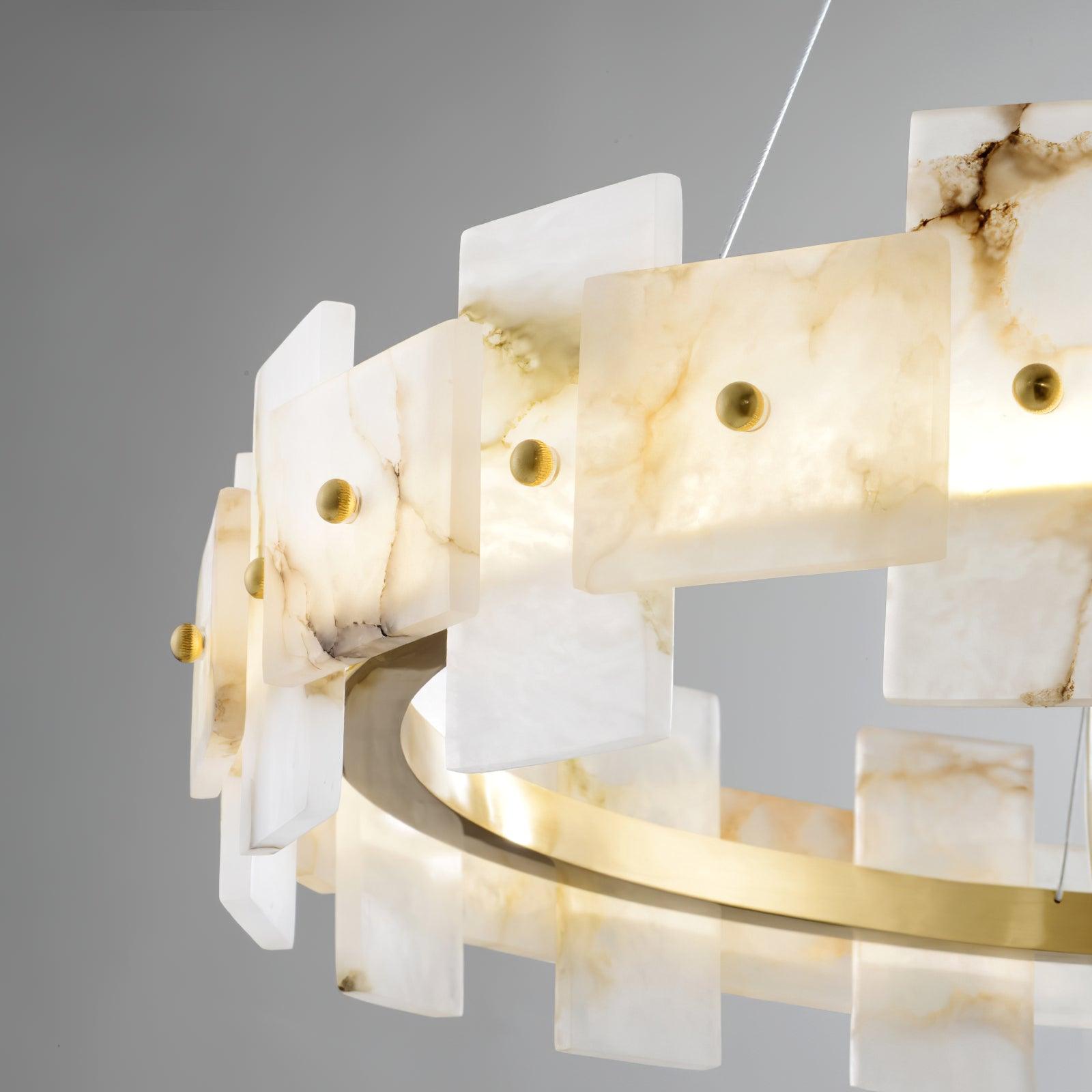 Kivren Alabaster Chandelier Light