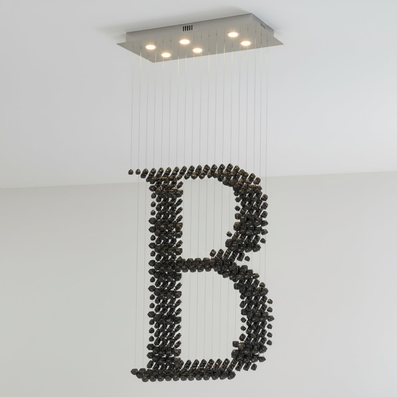 Orinridge Black Stones Chandelier