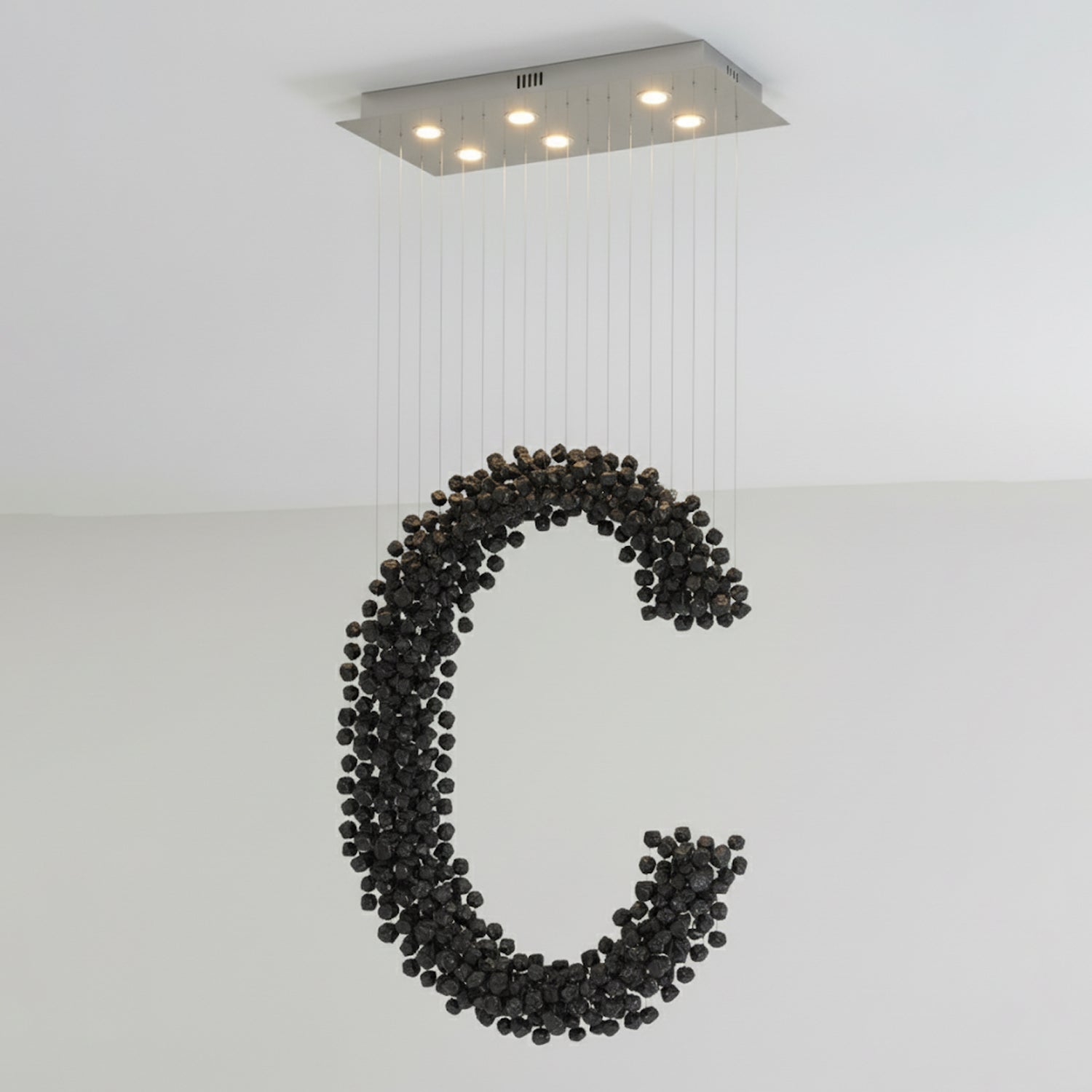 Orinridge Black Stones Chandelier