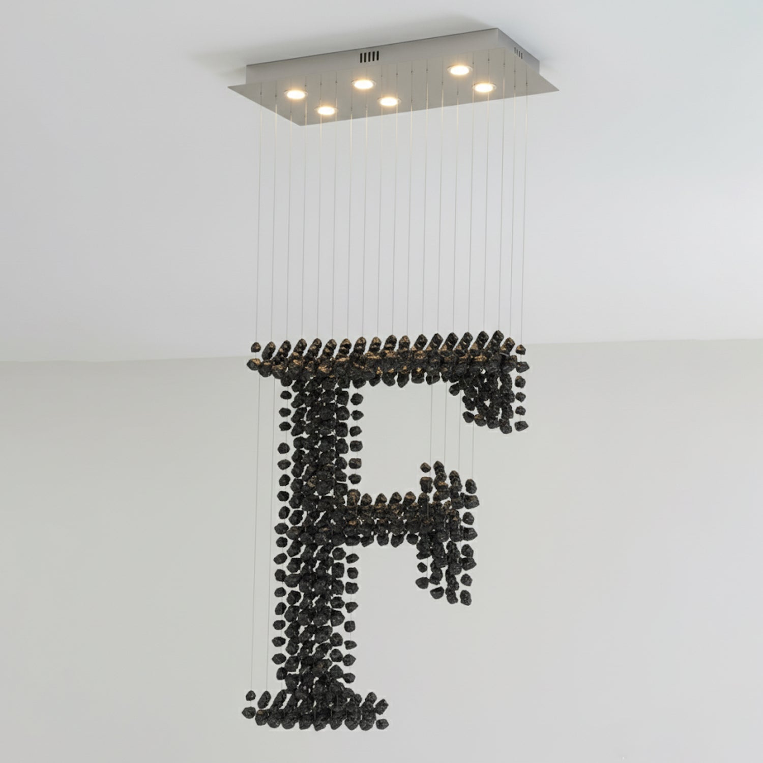 Orinridge Black Stones Chandelier