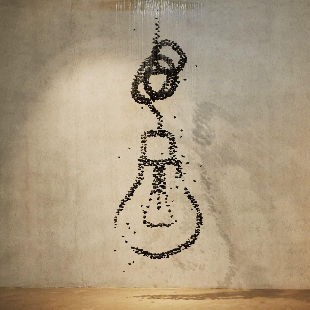 Marinelle Charcoal Stone Sculptural Chandelier Letter M to R