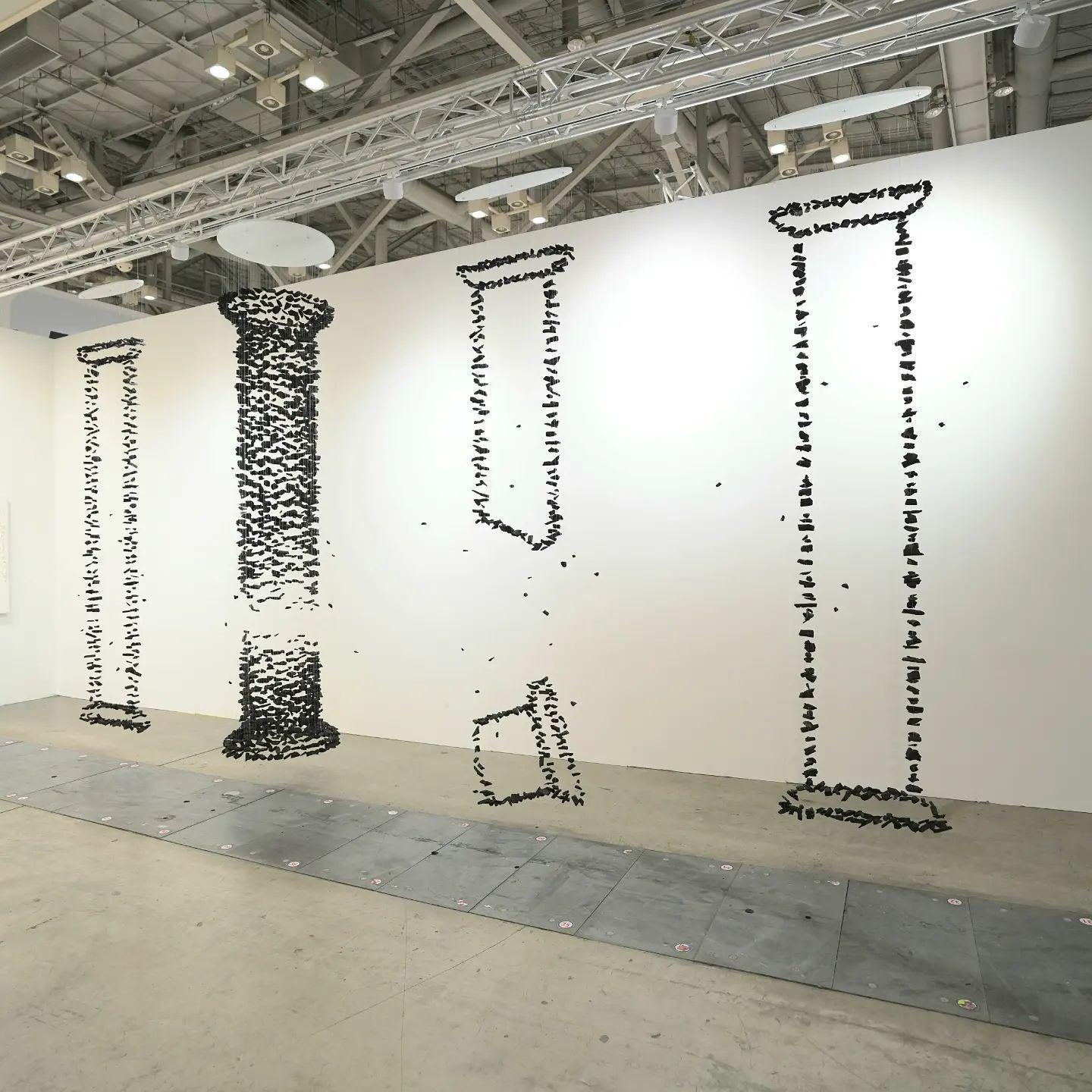 Seliian Charcoal Stone Sculptural Chandelier Letter G to L