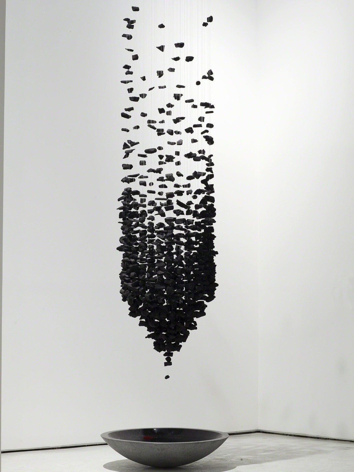 Seliian Charcoal Stone Sculptural Chandelier Letter G to L