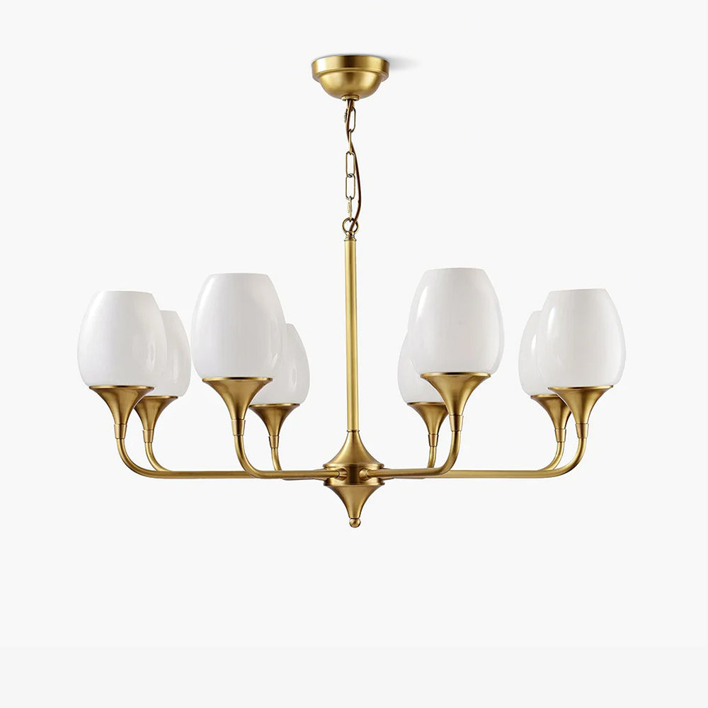 Gleam Elegant Brass Chandelier