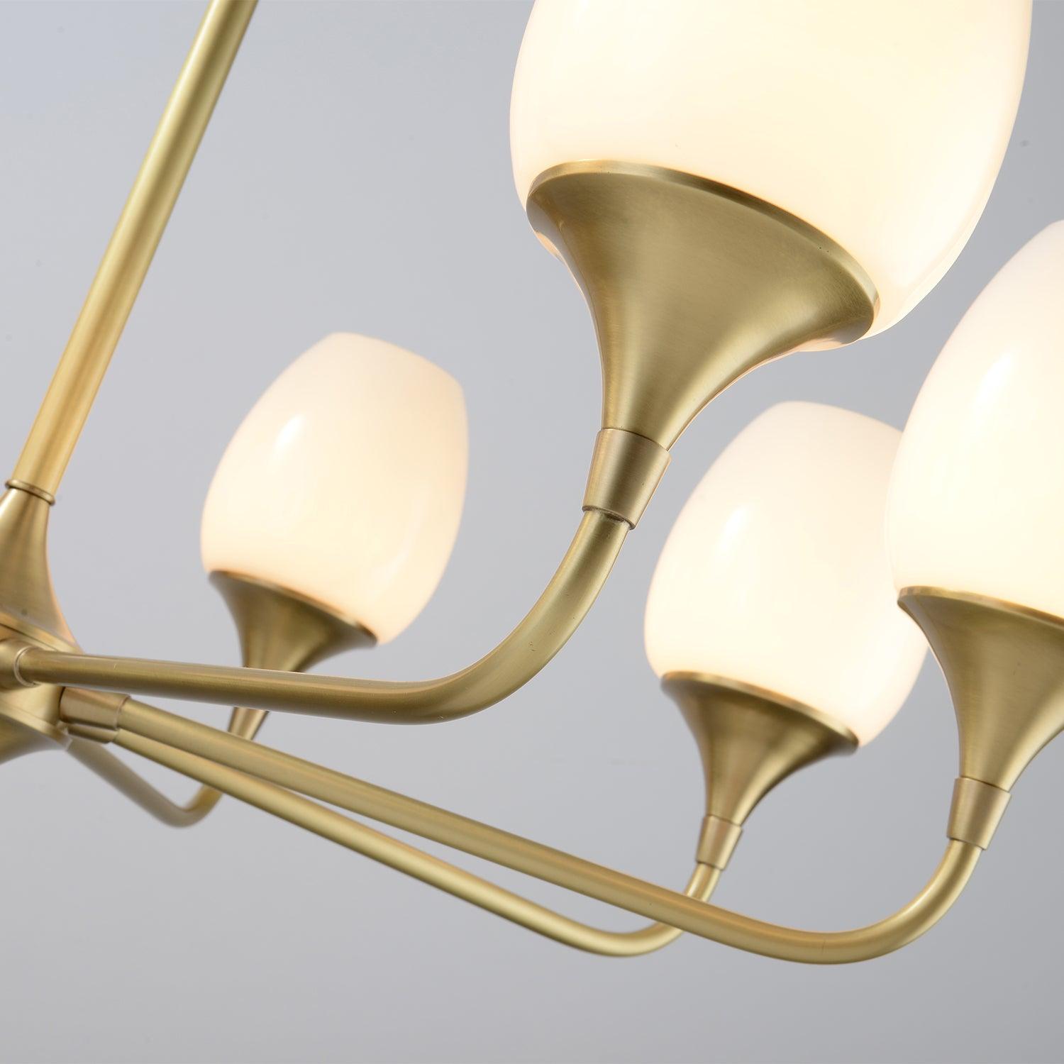 Gleam Elegant Brass Chandelier