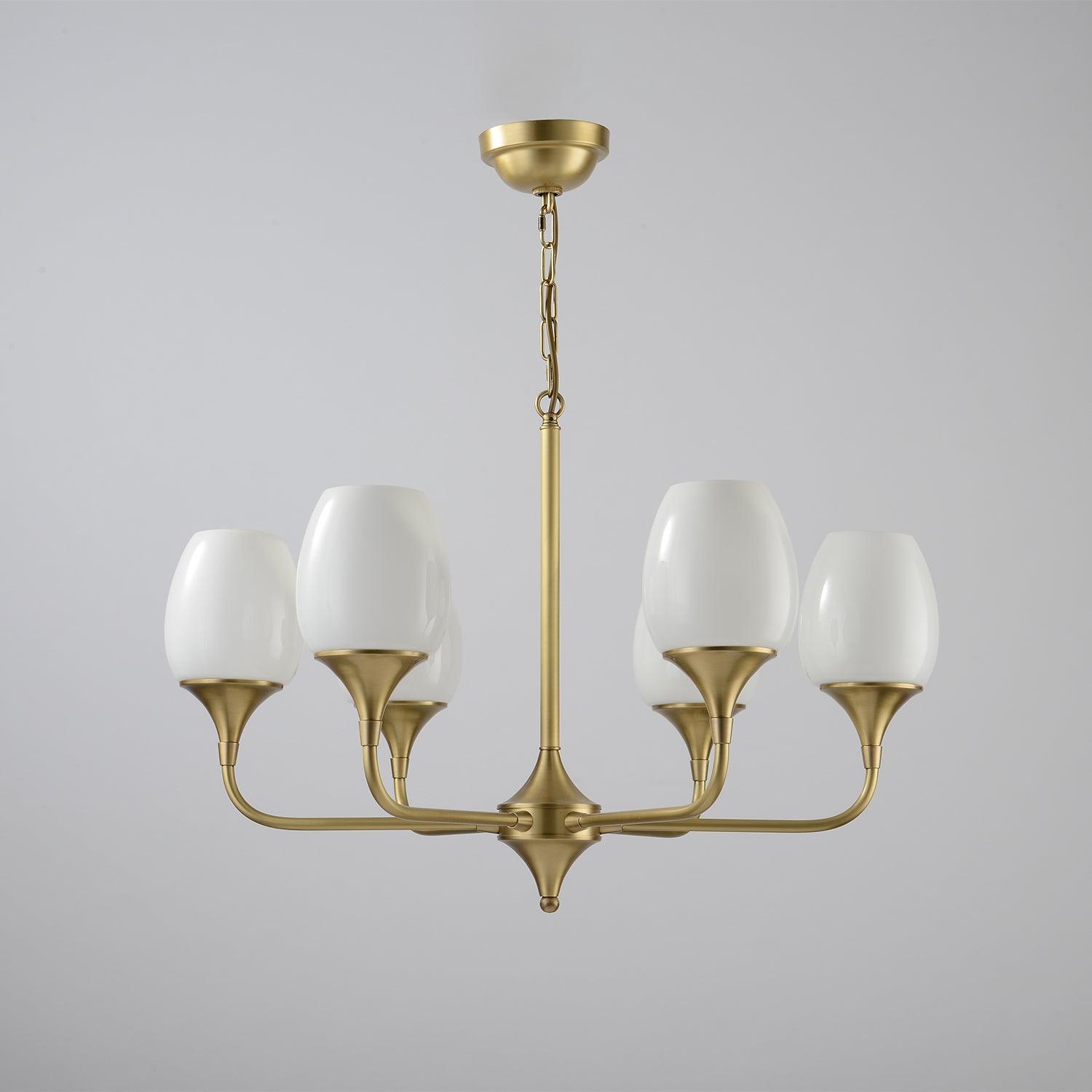 Gleam Elegant Brass Chandelier
