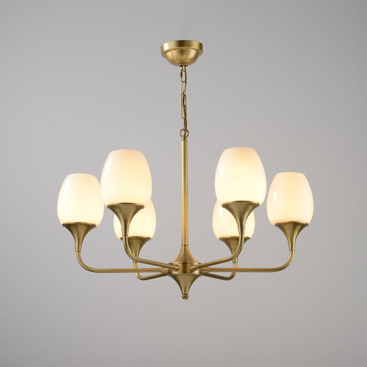 Gleam Elegant Brass Chandelier