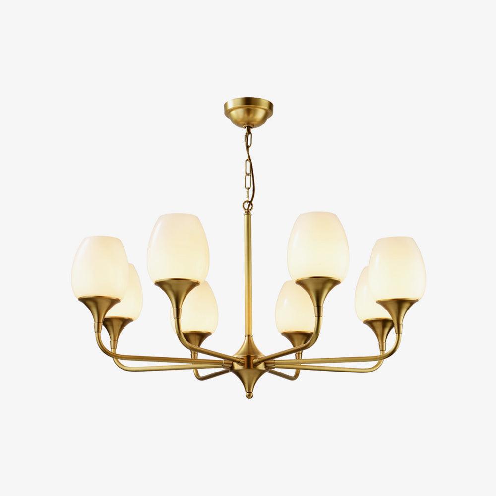 Gleam Elegant Brass Chandelier
