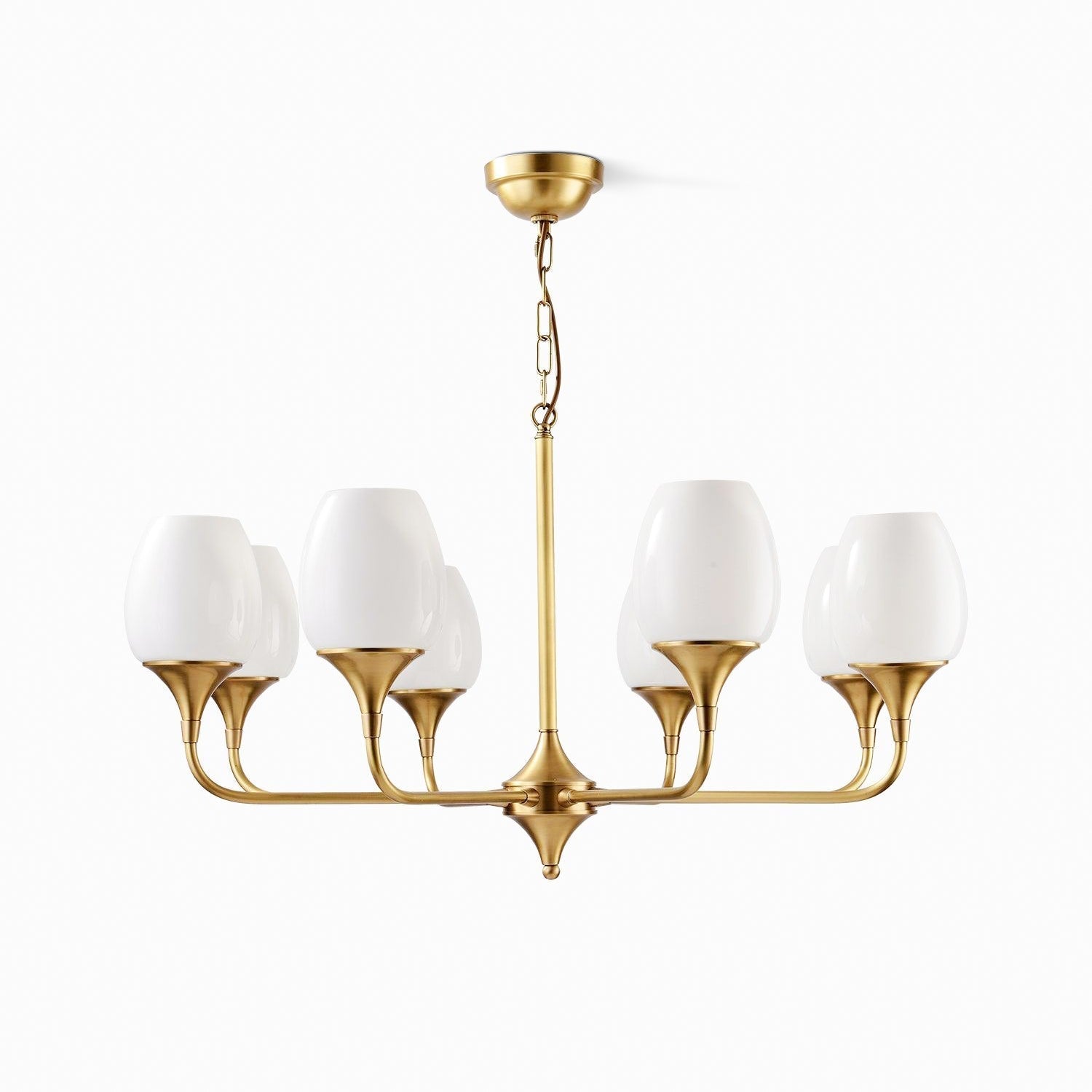 Gleam Elegant Brass Chandelier
