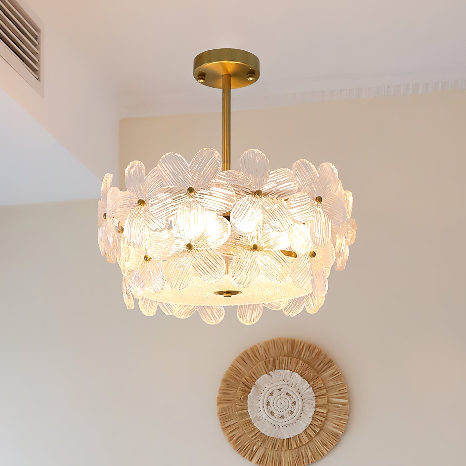 Hydrangea Glass Chandelier