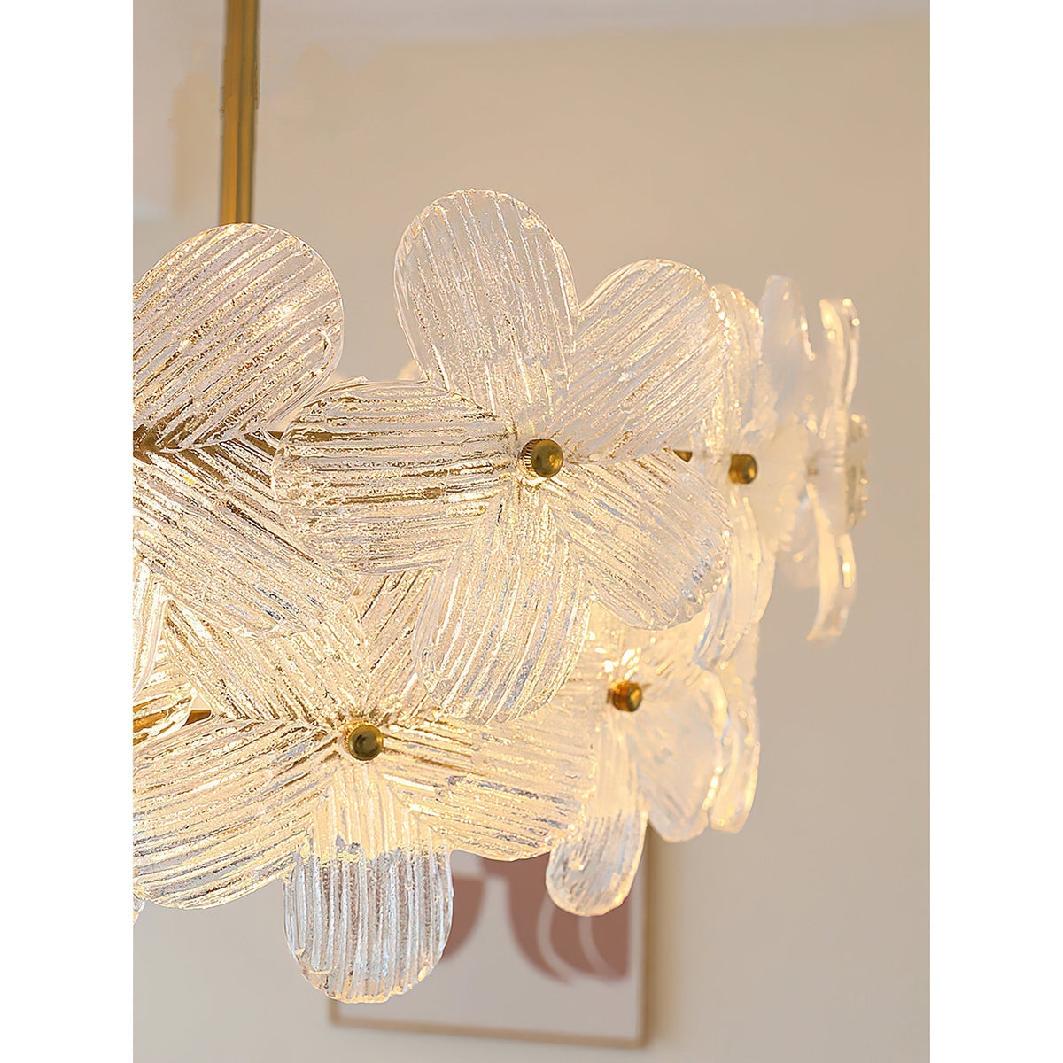 Hydrangea Glass Chandelier
