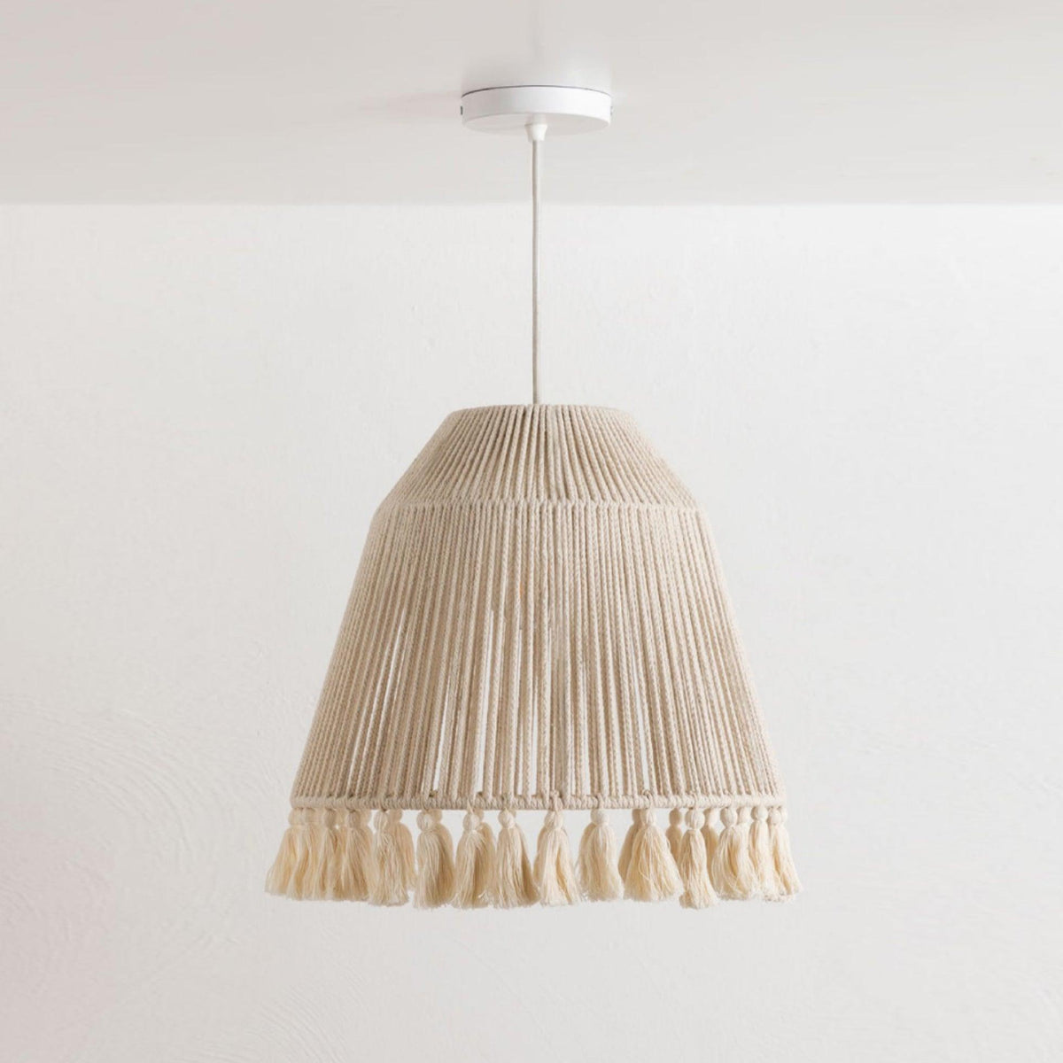 Hlugan Traditional Tassel Rope Pendant Light
