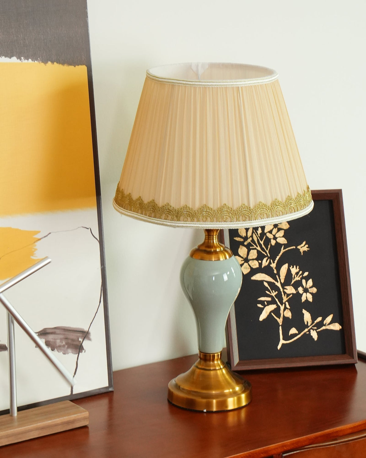 Mirova Ceramic Fabric Table Lamp