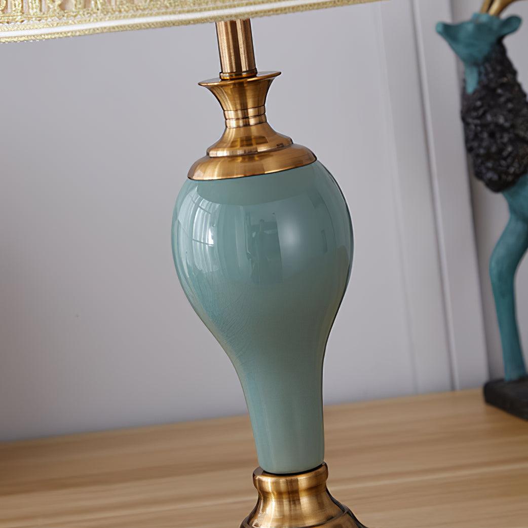 Mirova Ceramic Fabric Table Lamp