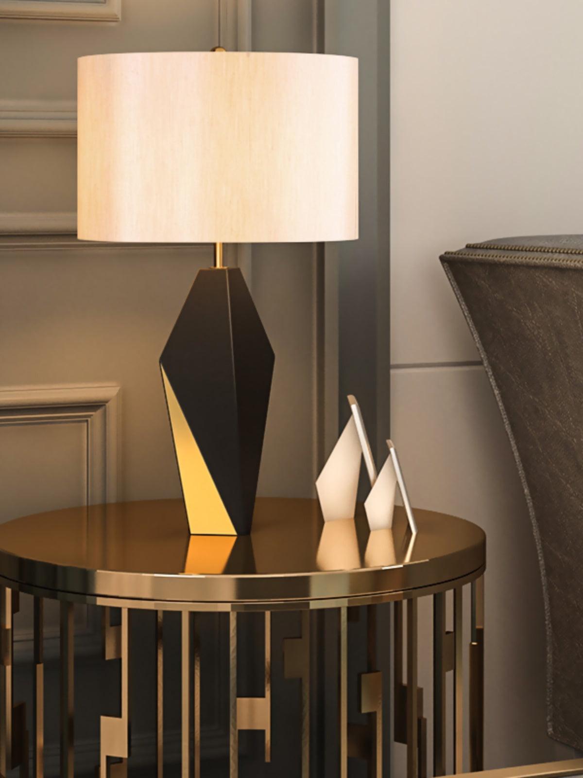 Prism Contemporary Fabric Table Lamp