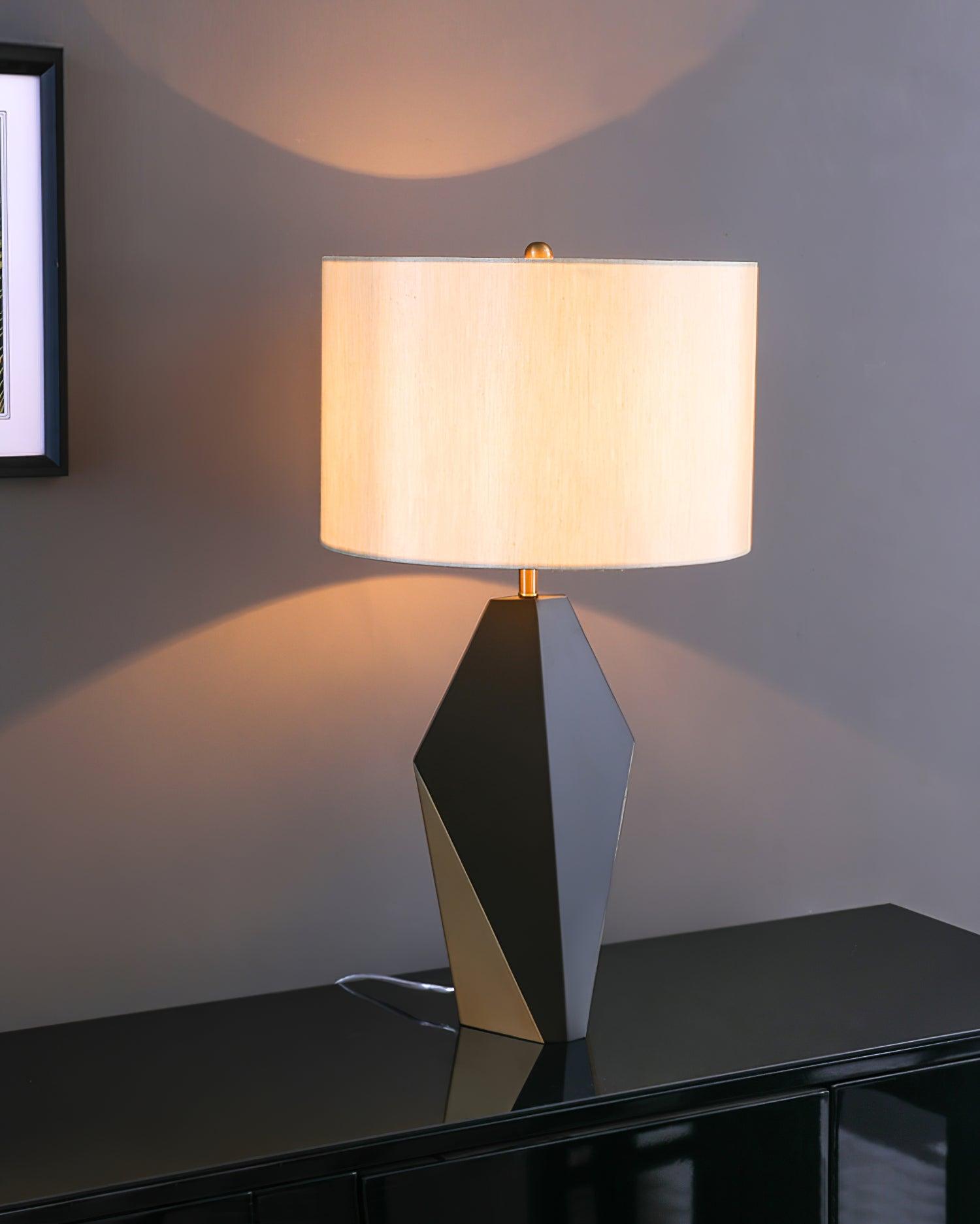 Prism Contemporary Fabric Table Lamp