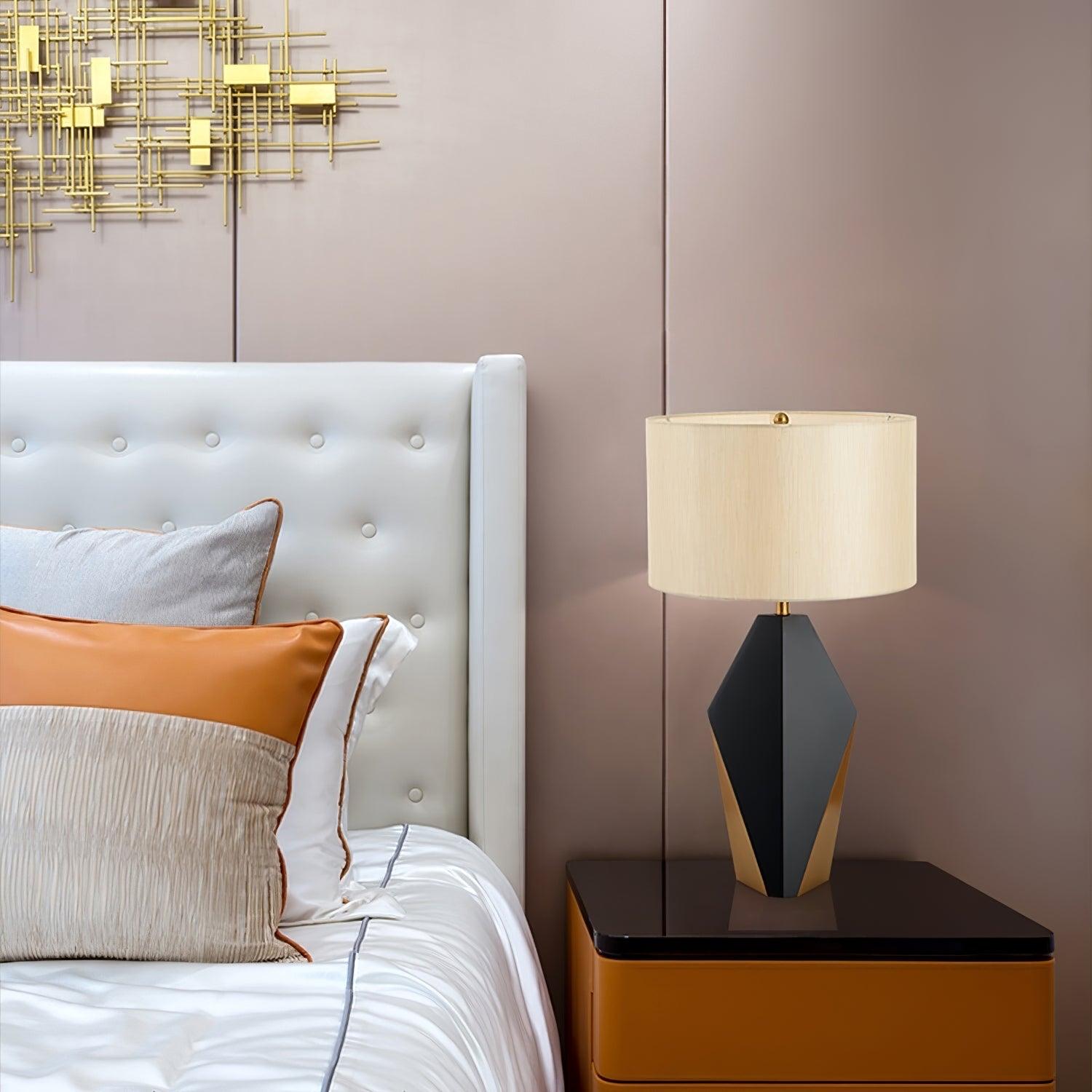 Prism Contemporary Fabric Table Lamp
