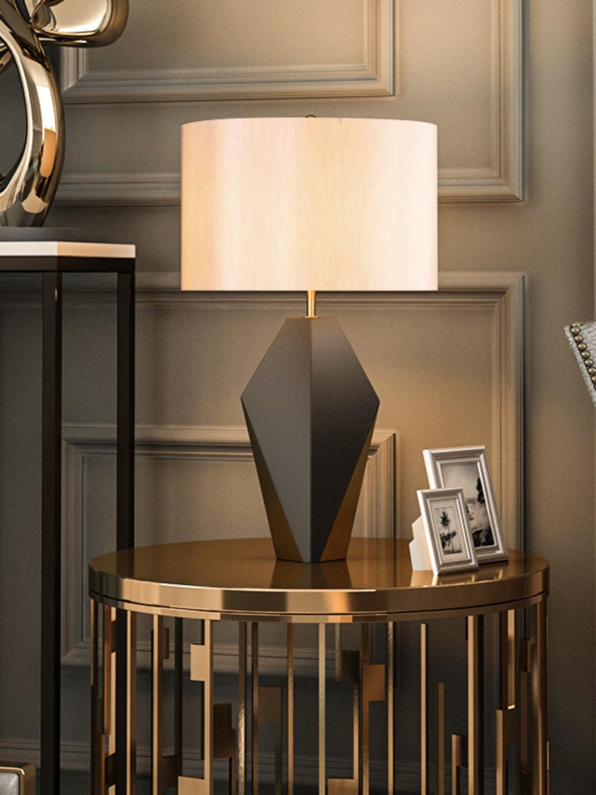 Prism Contemporary Fabric Table Lamp