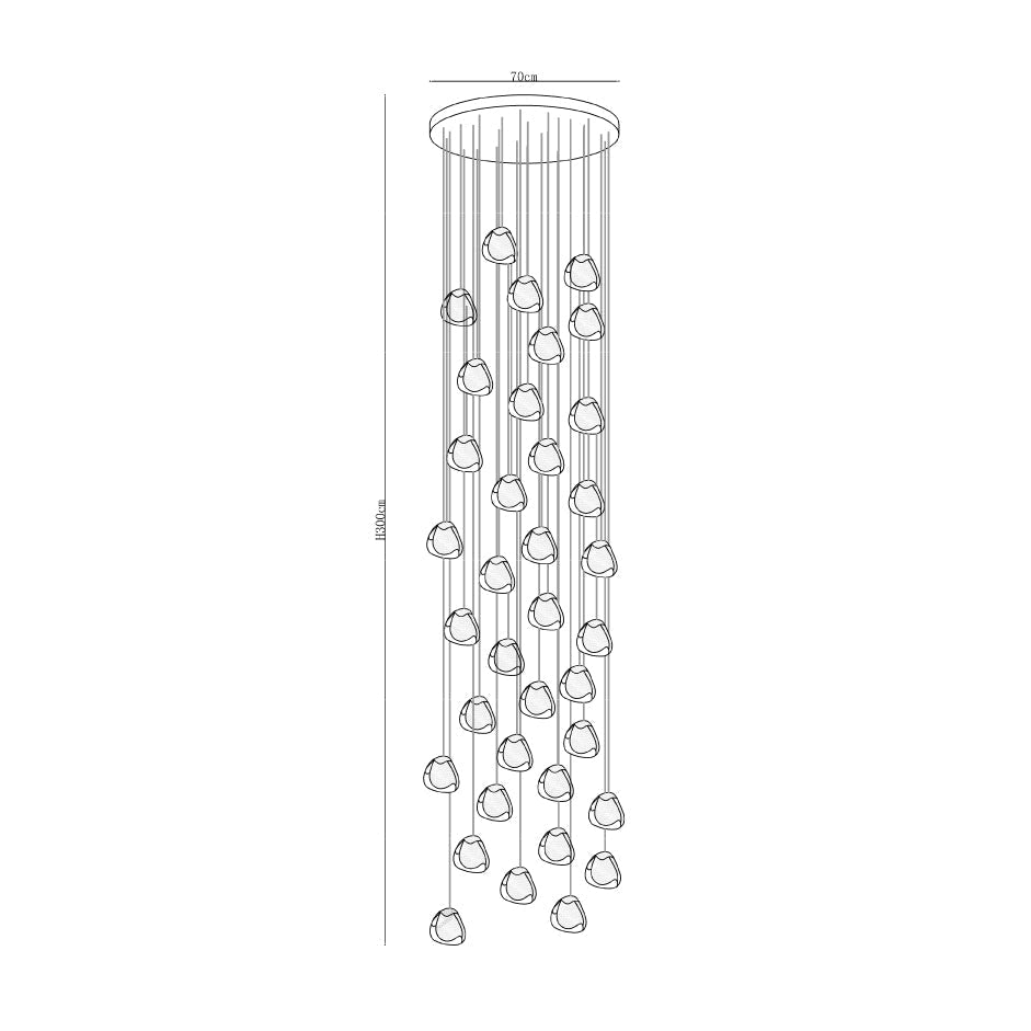 Gevlin Postmodern Luxury Cherry Crystal Pendant Lamp