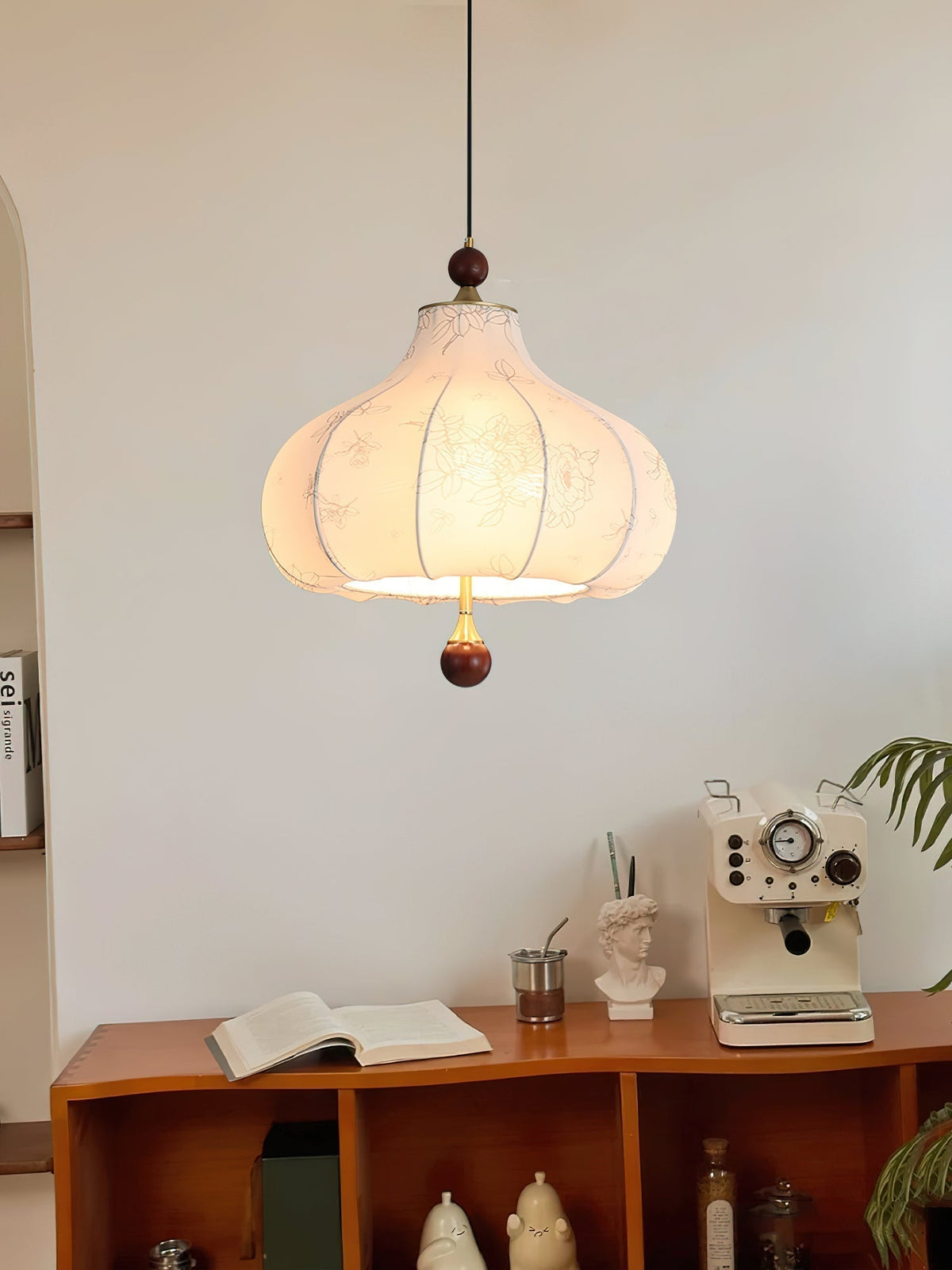 Favian Vintage Wood Pendant Lamp