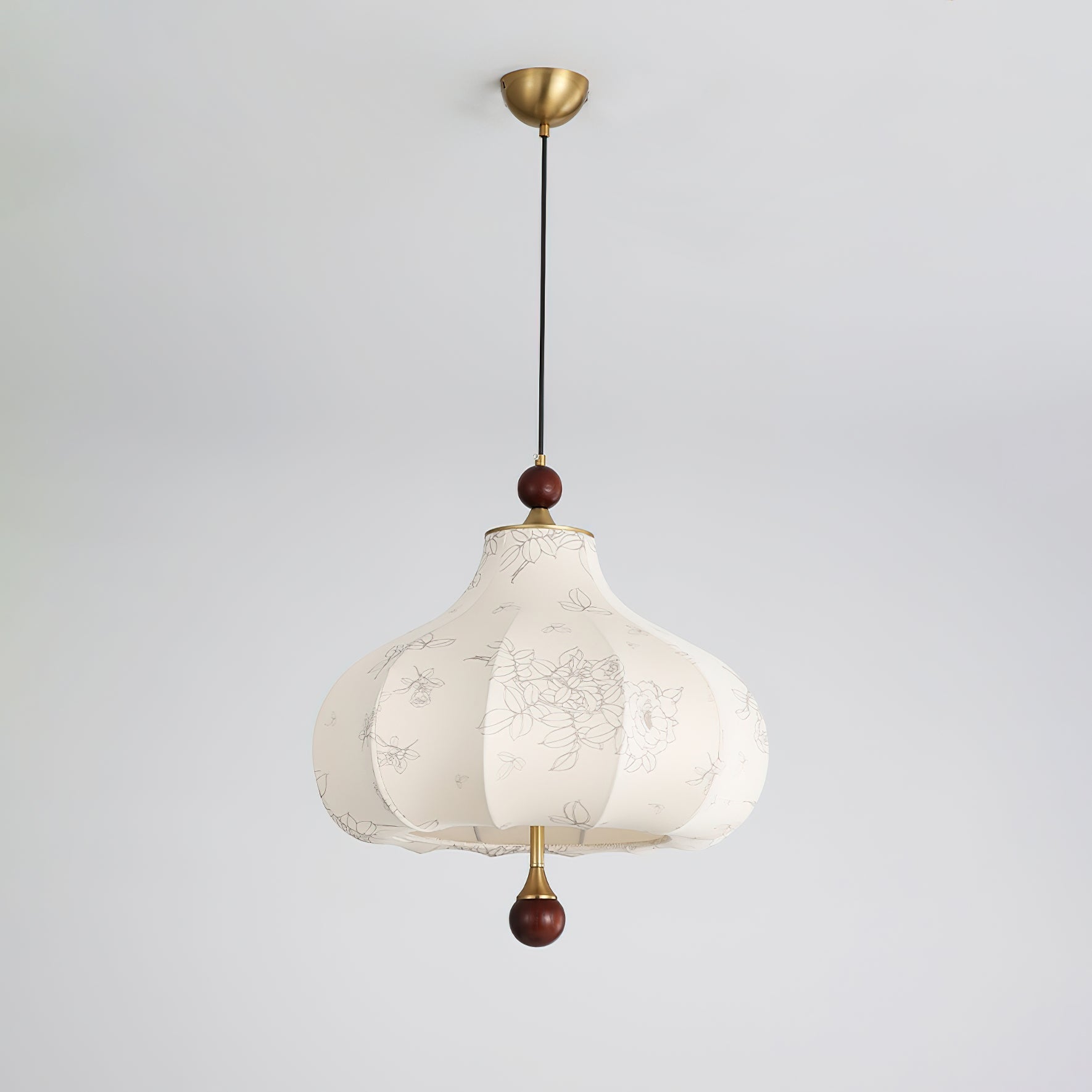 Favian Vintage Wood Pendant Lamp