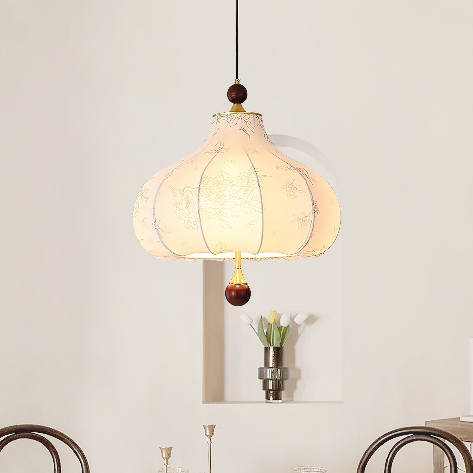 Favian Vintage Wood Pendant Lamp