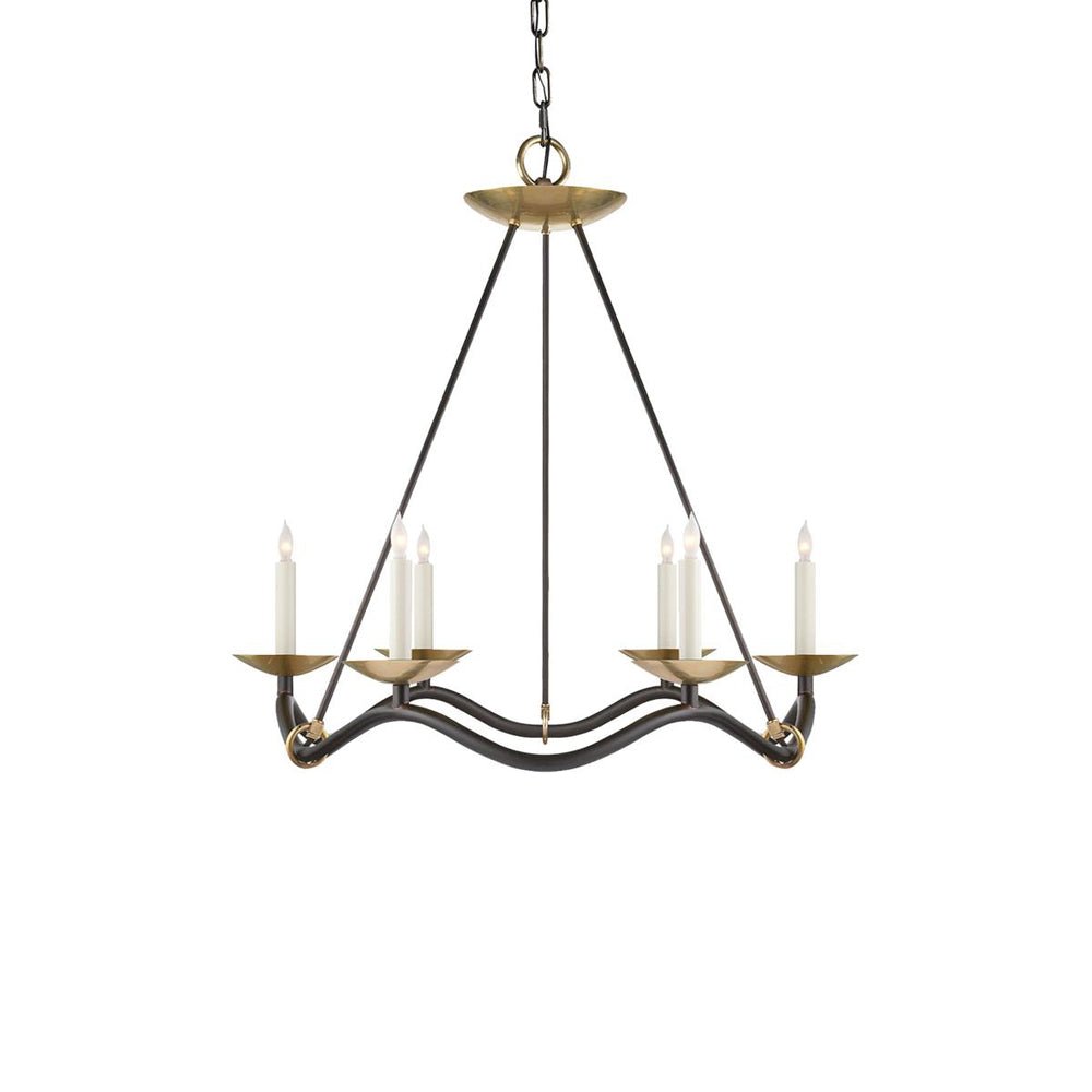 Evenor Elegance Vintage Brass Chandelier