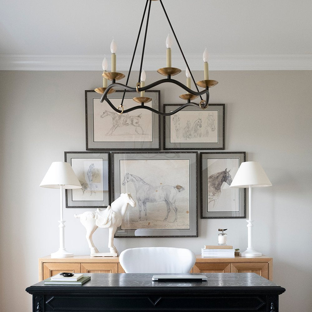 Evenor Elegance Vintage Brass Chandelier