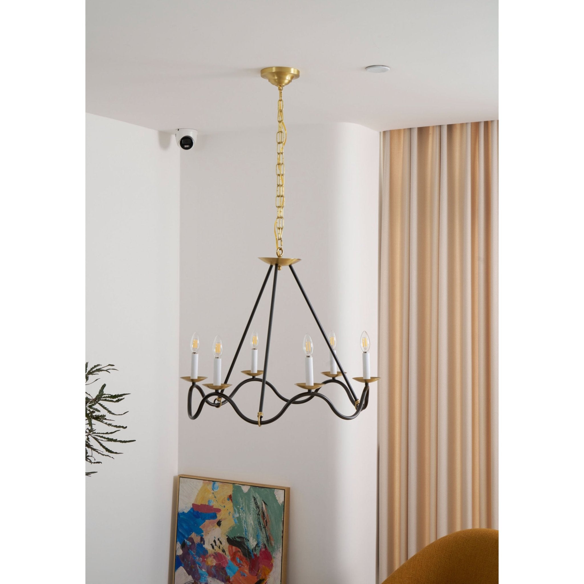 Evenor Elegance Vintage Brass Chandelier