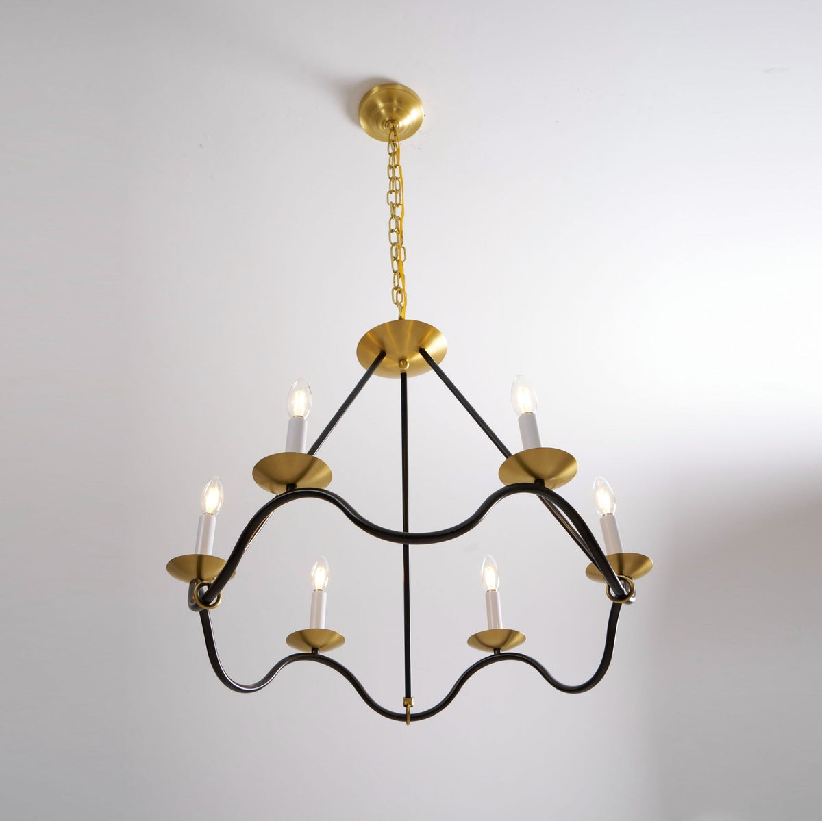 Evenor Elegance Vintage Brass Chandelier