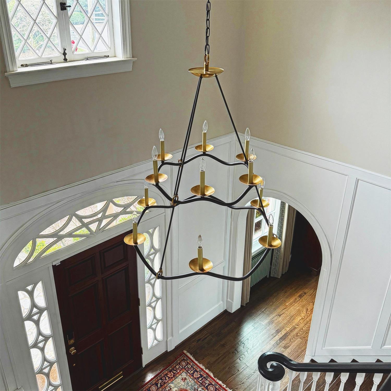 Juvin Two-Tier Candle Chandelier - Neutral Decor